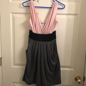 Spring tank dress with pockets